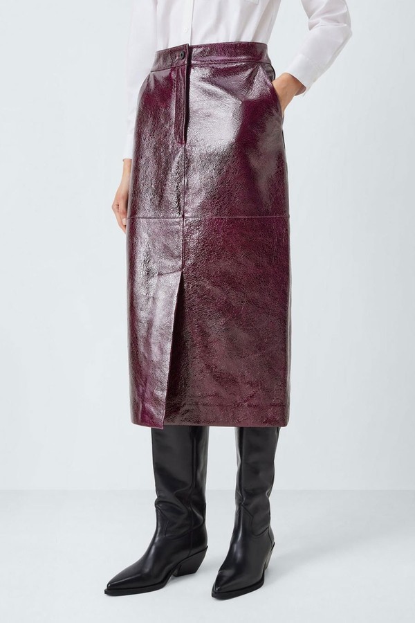 Leather Midi Pencil Skirt from John Lewis