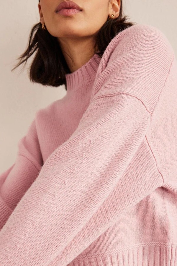 Brushed Wool Cropped Jumper from Boden