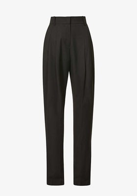 Gelso High-Rise Pleated Woven Trousers from Frankie Shop