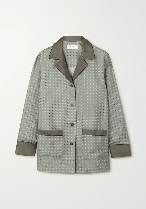 Alana Printed Silk-Twill Shirt from Officine Générale