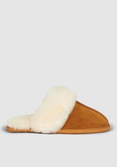 Real Sheepskin Mule Slippers from Debenhams