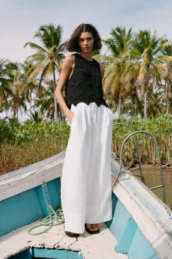 Linen Palazzo Trousers from Zara