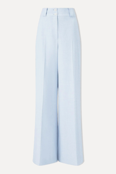 Tyler Linen Blend Wide Leg Trousers from Cefinn