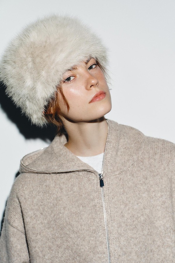 Sheepskin Skullcap from Zara
