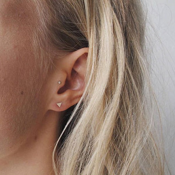 Small Triangle Earrings from Wild Fawn Jewellery