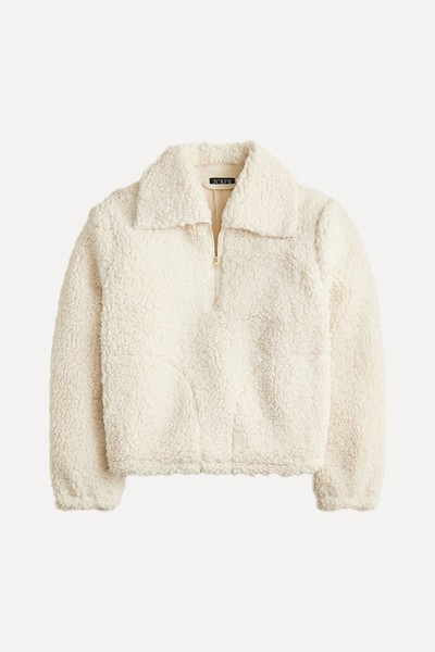 Sherpa Half-Zip Fleece Pullover from J.Crew