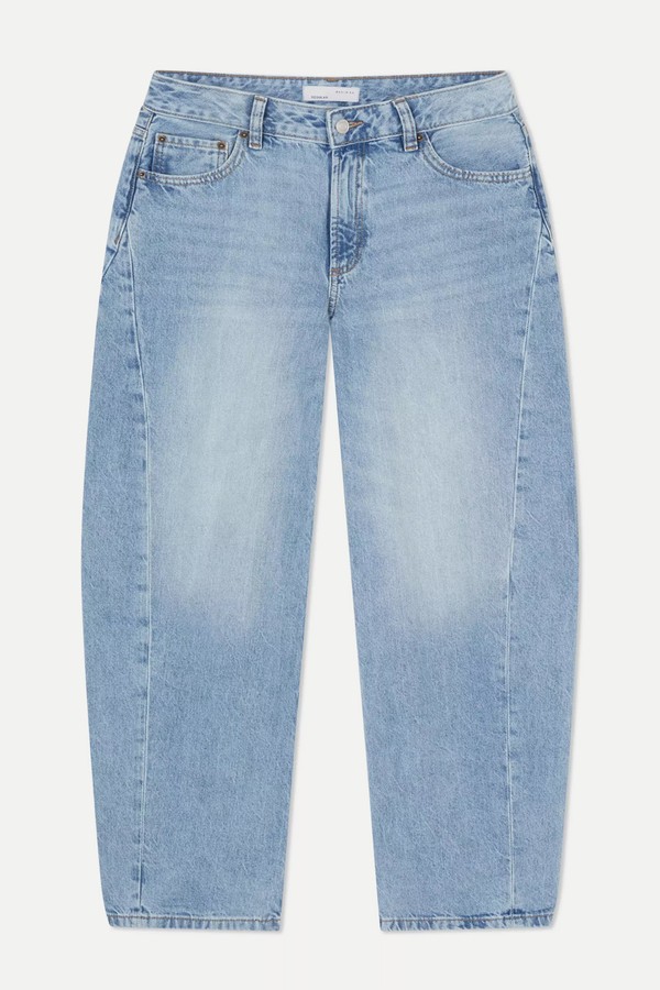 Mid-Rise Barrel Leg Jeans from Primark