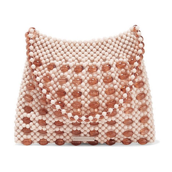 Mira Beaded Satin Shoulder Bag from Loeffer Randall
