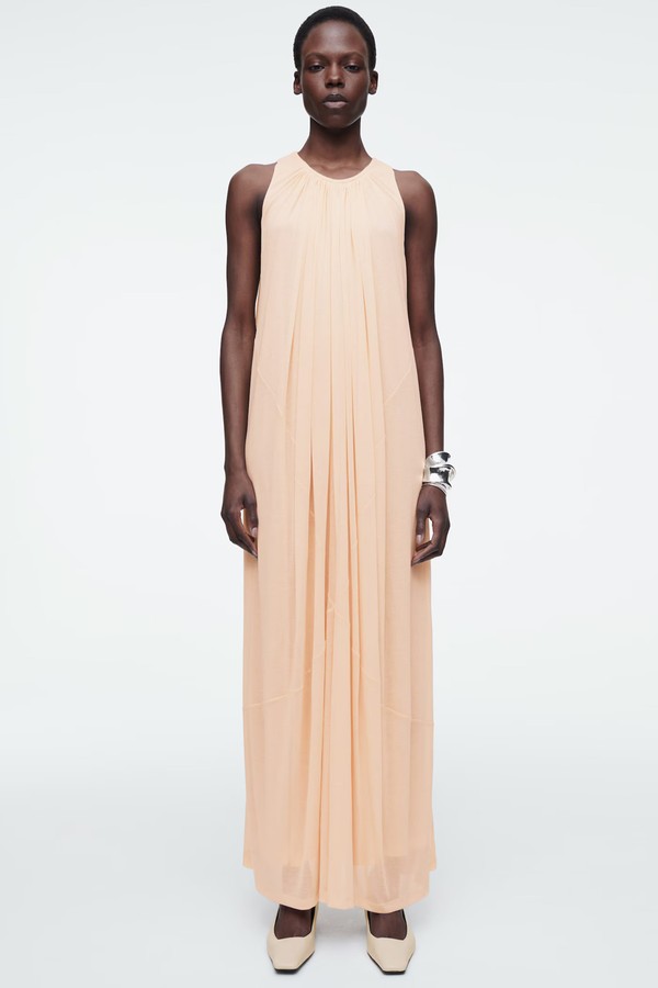 Gathered Halterneck Dress