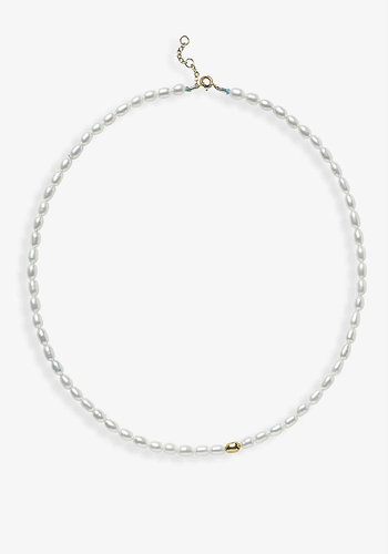 Vianna 18ct Yellow-Gold & Pearl Necklace from The Alkemistry