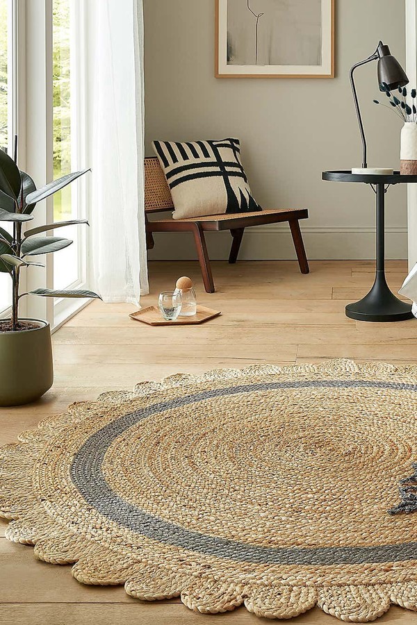 Grace Jute Scallop Round Rug