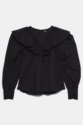 Ruffled Poplin Shirt from Zara
