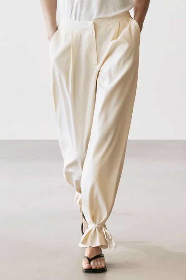Flowing Barrel Fit Trousers 