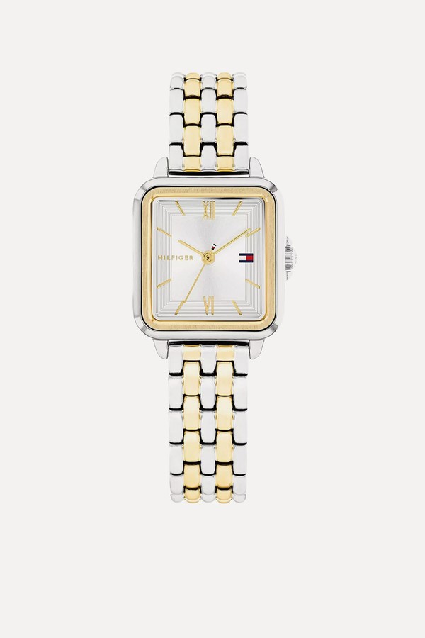 Toned Gold-Plated & Stainless Steel Bracelet Watch