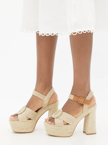 Amaia Jute Espadrille Platform Sandals from Castañer