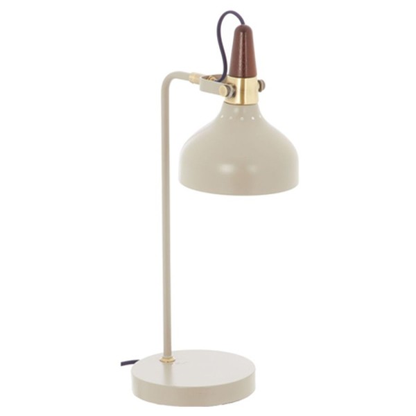 Grey Round Table Lamp