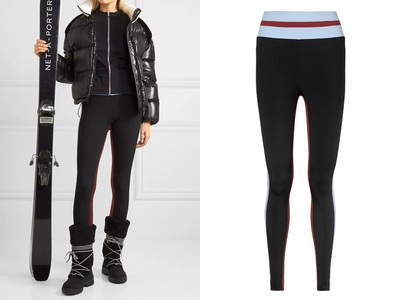 Faye Thermal Tuxedo Striped Stretch Leggings from Vaara