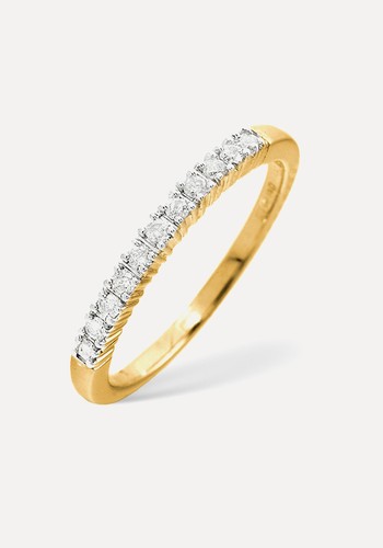 Half Eternity Ring 0.30CT Lab Diamond 9K Yellow Gold