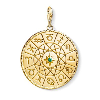 Charm Pendant 'Star Sign Coin Gold'