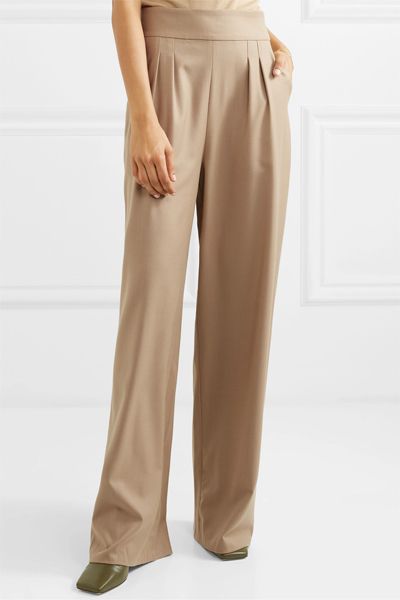 Wool-Blend Wide-Leg Pants from Aaizel