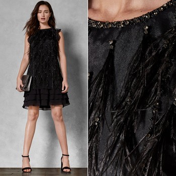 Flleur Feather Tunic Dress