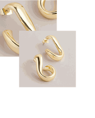 Infinity Chain Hoop Earrings, £45