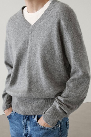 Knit V-Neck Sweater from Massimo Dutti