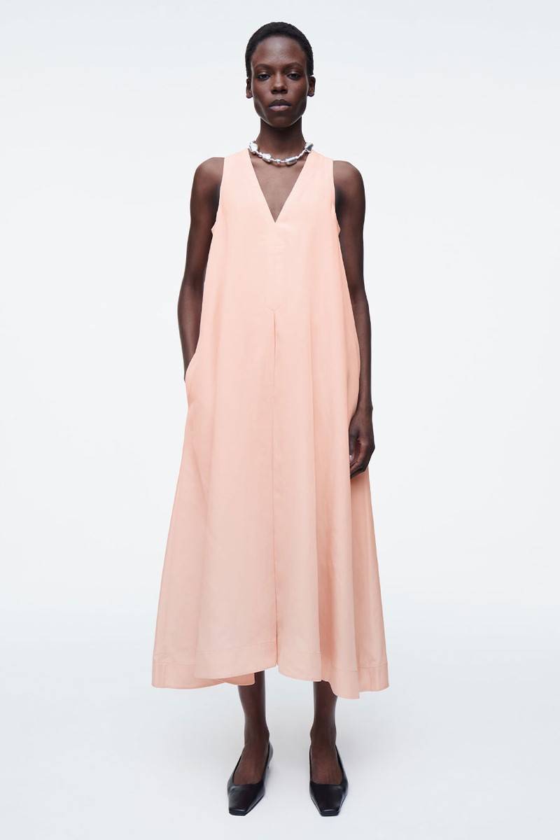 A-Line Linen-Blend Maxi Dress from COS