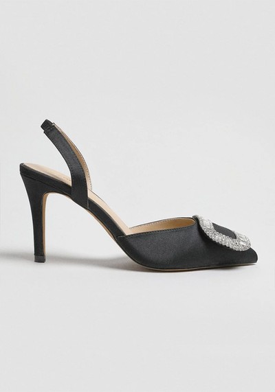 Diamante Satin Sling-Backs from Karen Millen