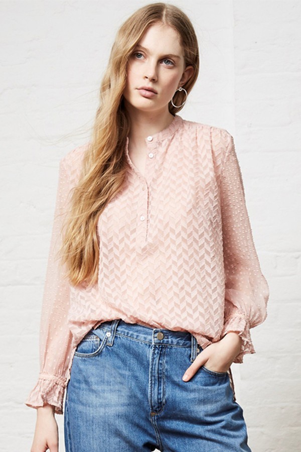Sheer Pop Over Blouse