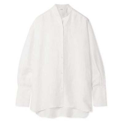 Oversized Linen Blend Shirt from Frame