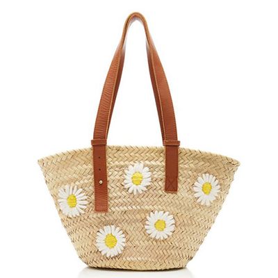 Essaouira Embroidered Straw Tote from Poolside