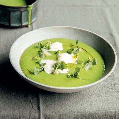 Watercress Soup With Jersey Royals