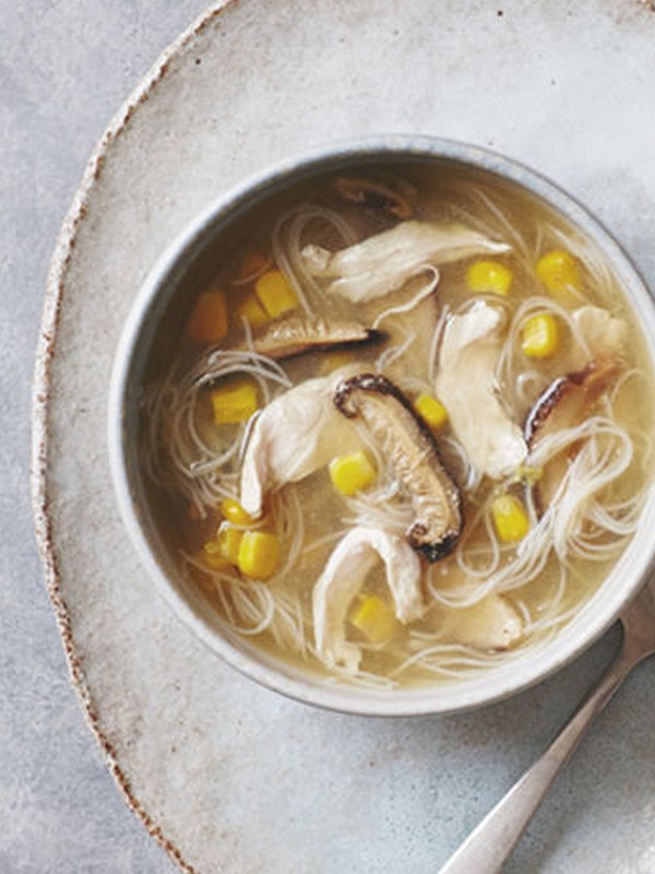 Shitake Chicken Noodle Soup