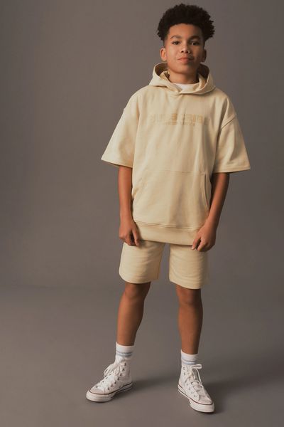 Short Sleeve Hoodie and Shorts Set