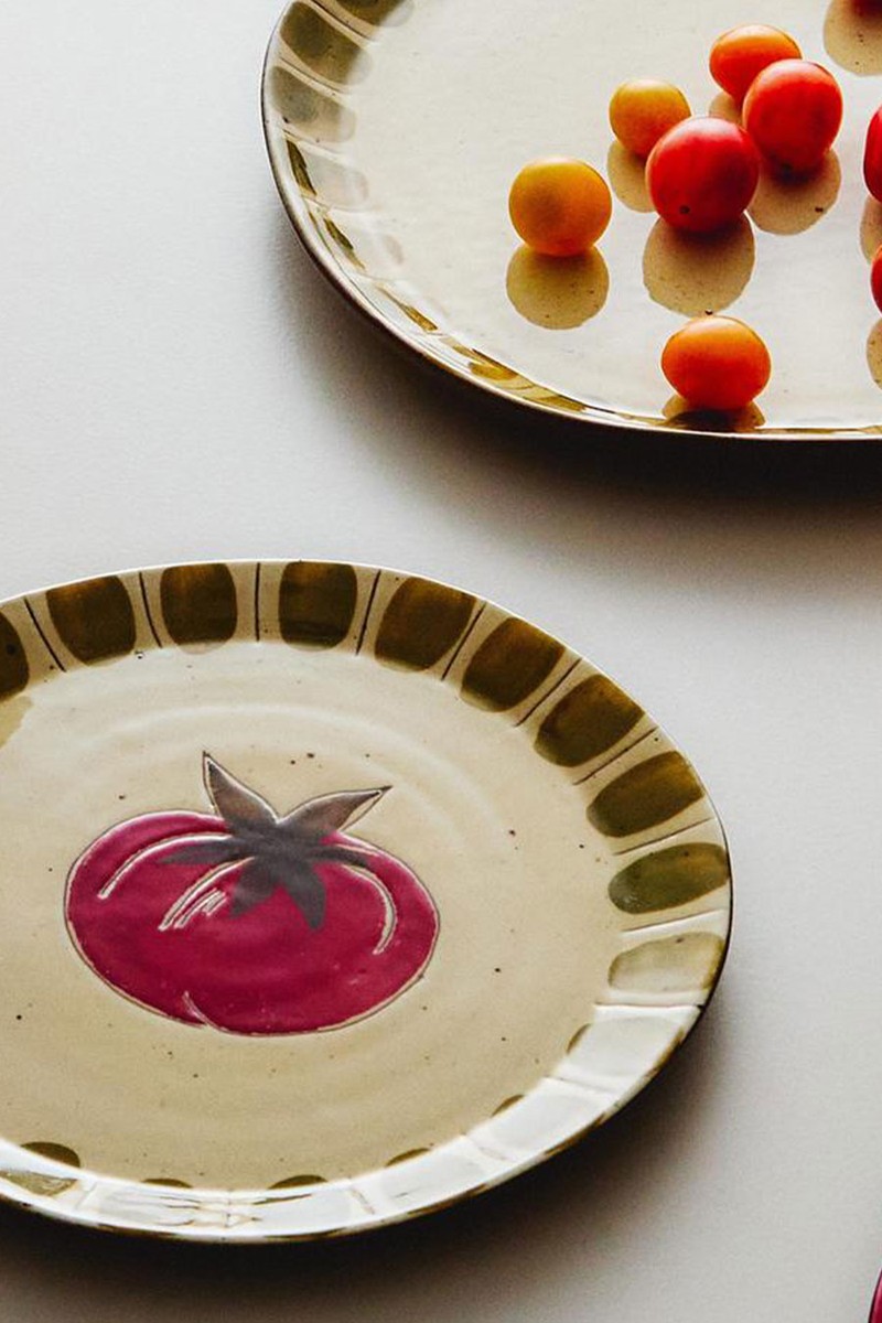 Earthenware Dessert Plate With Fruit Design from ZARA HOME