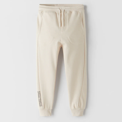 Plush Slub Knit Jogging Trousers 