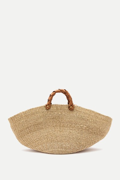 Market Large Raffia Top Handle Bag from Aranaz