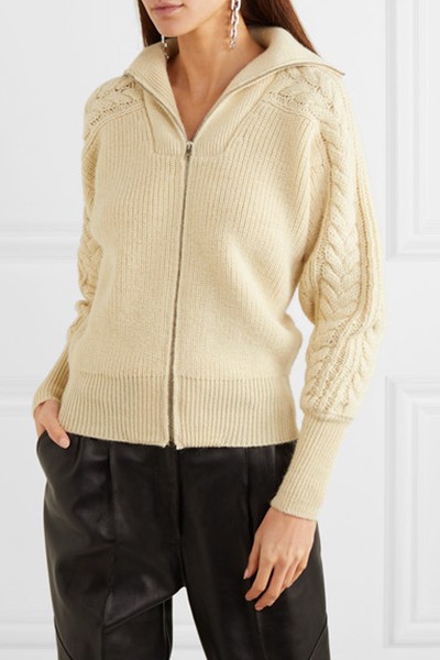 Lenz Alpaca & Wool-Blend Cardigan from Isabel Marant