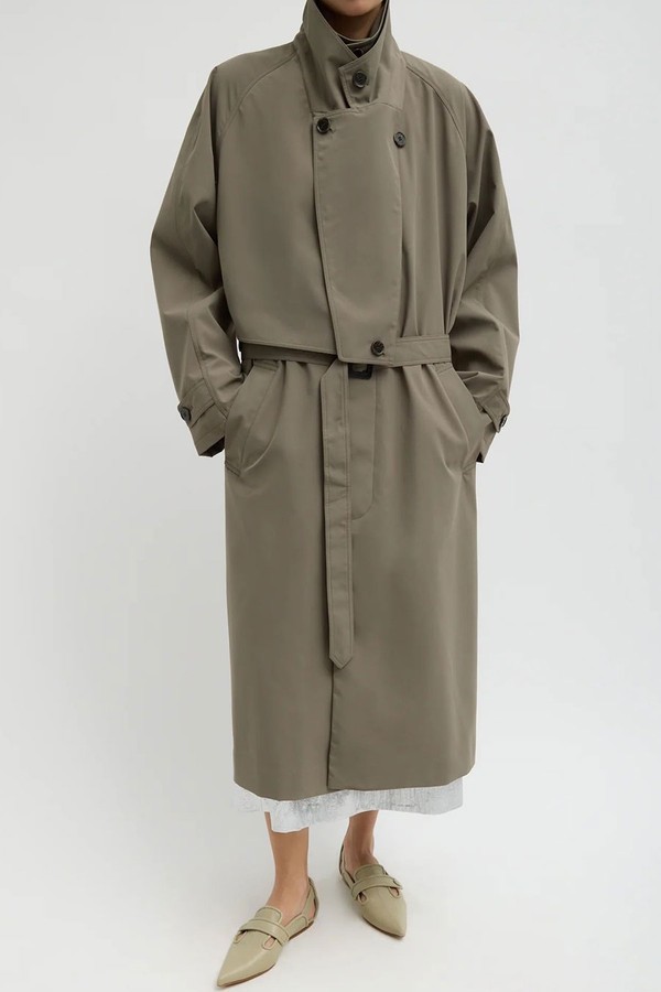 Frank Belted Layered Shell Trench Coat from TIBI 