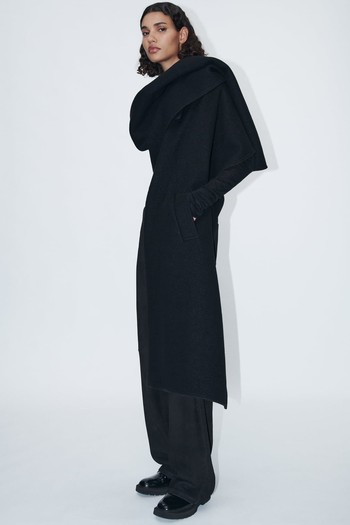 Wool Blend Long Coat