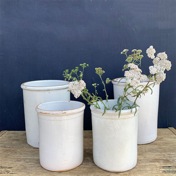 Antique Italian Preserve Pots from Home Barn