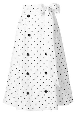 Emboidered Polka Dot Linen Skirt  from Lisa Marie Fernandez 
