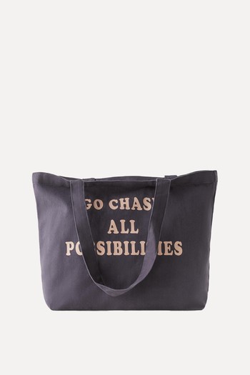 Slogan Tote Bag from Zara