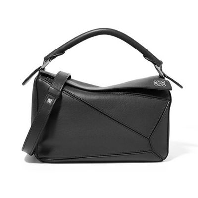 Puzzle Small Textred Leather Shoulder Bag from Loewe