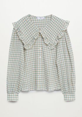 Babydoll Collar Cotton Shirt from Mango