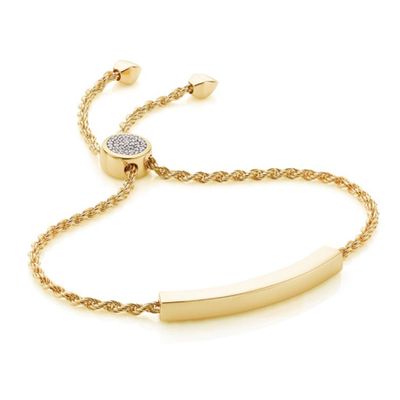 Linear Diamond Toggle Chain Bracelet