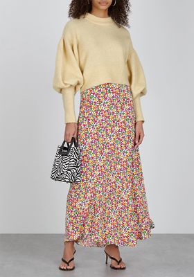 Kelly Floral-Print Midi Skirt, £195 | Rixo