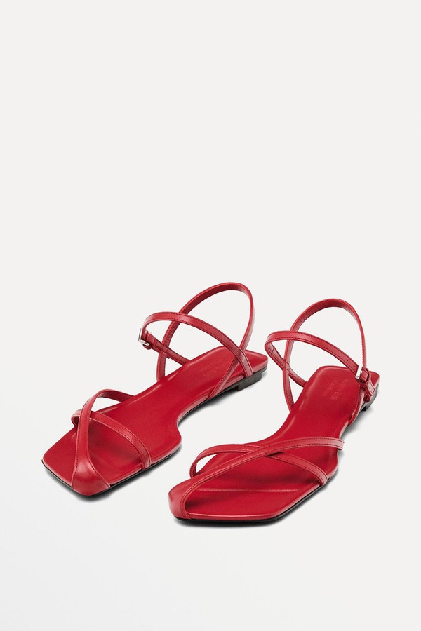 Flat Strappy Sandals  from Massimo Dutti