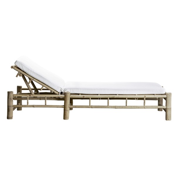 Bamboo Sun Lounger White